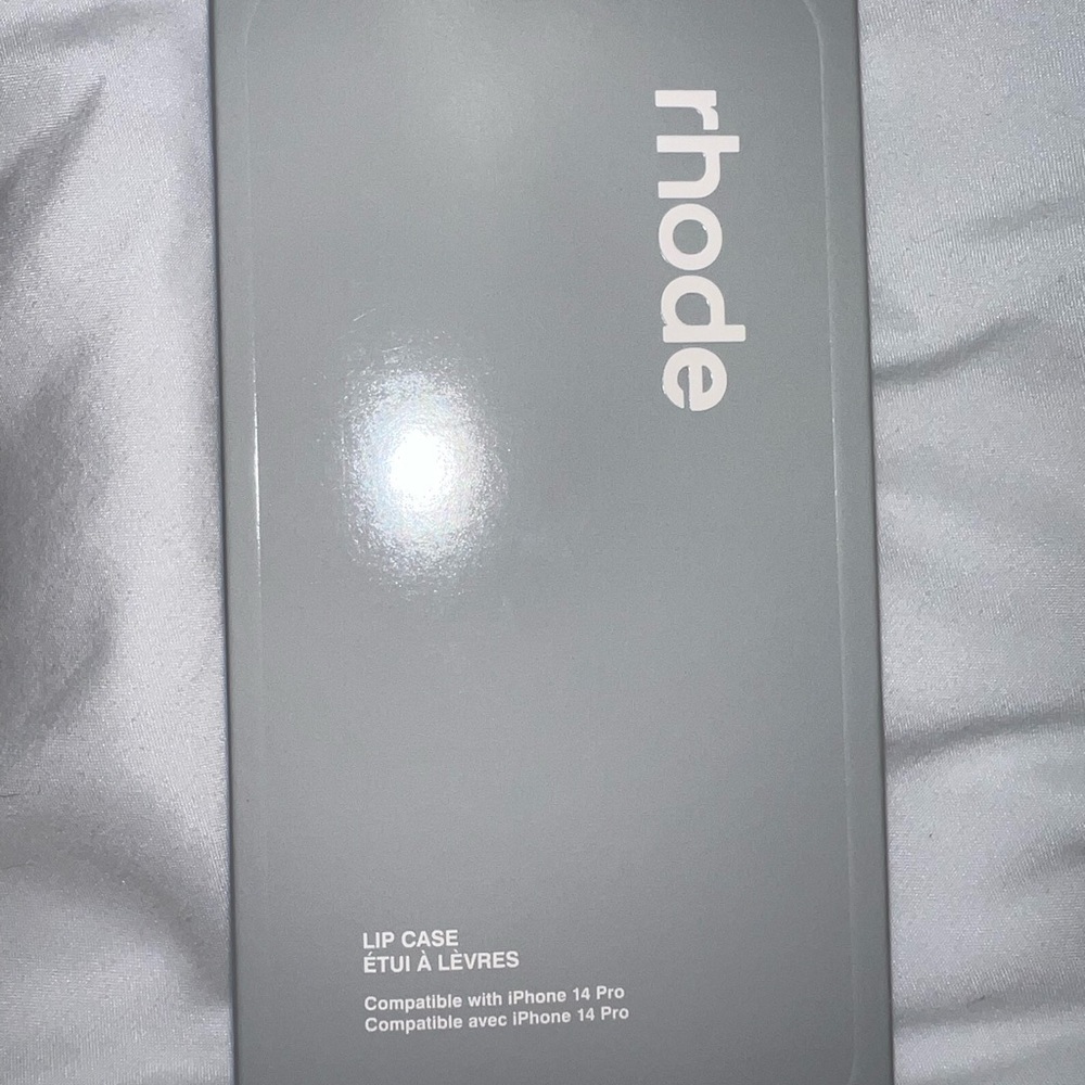 gray rhode lip case for iphone 14 pro